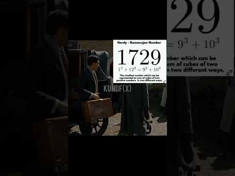 The Hardy-Ramanujan Number✨❤ (1729)❤#Mathematics#math #ramanujan  #TheManWhoKnewInfinity ♾️❤👨‍🏫