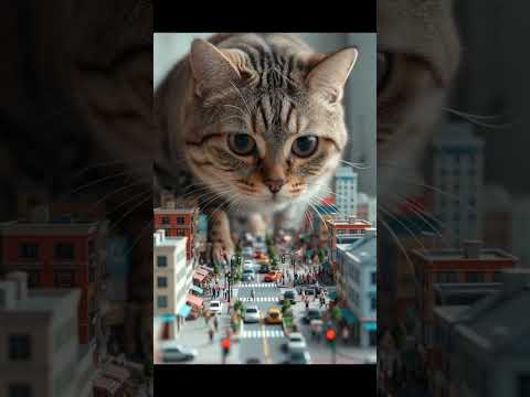 A Cat vs A Tiny City 🐱🏙️ (Mind-Blowing!)