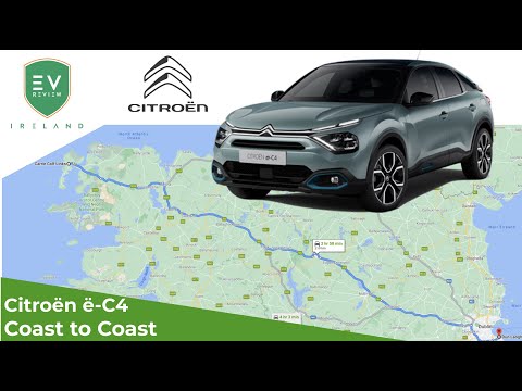 Citroen e-C4 Coast to Coast Range Test #Citroën