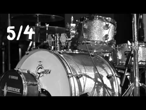 5/4 Drum Groove Backing Track (160 BPM)