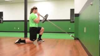 204. Kneeling Single Arm Landmine Press