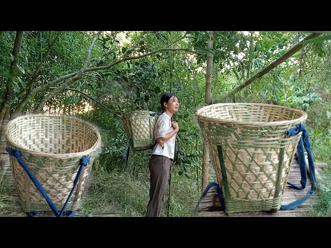Bamboo basket weaving process, vegetable harvesting - Nguyen Thi Ngan