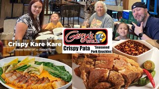 Gerry's Grill  Crispy pata and Kare-kare!
