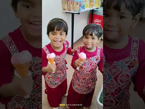 ek number#shaky#aadrika#ashvika#icecream#enjoyment#fun