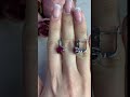 Серебряные серьги с рубином 5.31ct