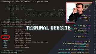 I made a TERMINAL website, with HIDDEN Easter eggs
