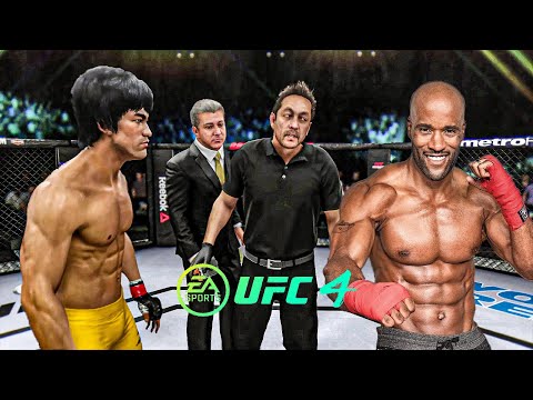 Bruce Lee vs Andre Bishop   EA Sports UFC 4   Bruce Lee Fight Club 🔥🐲