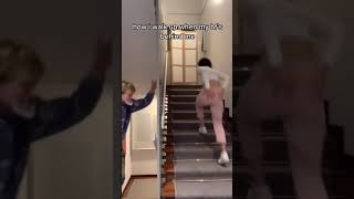 How I Walk Up The Stairs When My Boyfriend’s Behind Me... | Andrea &amp; Lewis #Shorts
