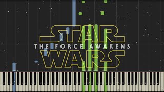 Star Wars: The Force Awakens - Trailer Music - Piano (Synthesia)