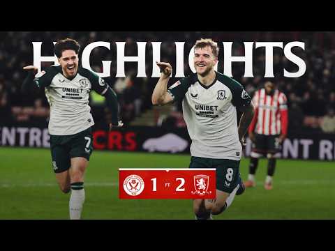Boro Go Top Of The League | Highlights | Sheffield United 1 Boro 2 | Matchday 31