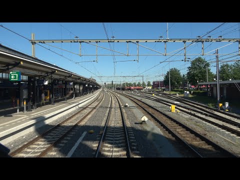 Train cab ride; Almelo (via track 205) (20240515)