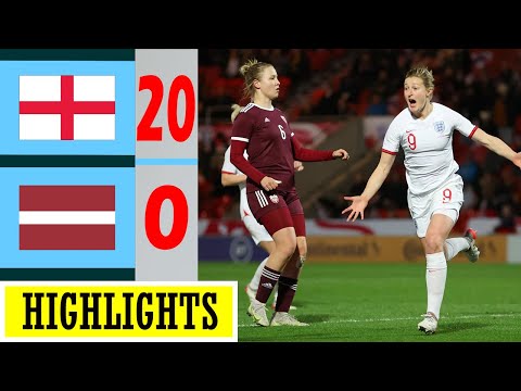 England 20-0 Latvia Highlights | Lioness Destroy The Whole Match