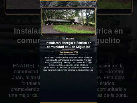 Instalarán energía eléctrica en comunidad de San Miguelito