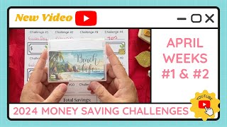 Budgeting Money Savings Challenges - April Weeks #1 & #2 - TracEy Monster Savings on Etsy & Payhip