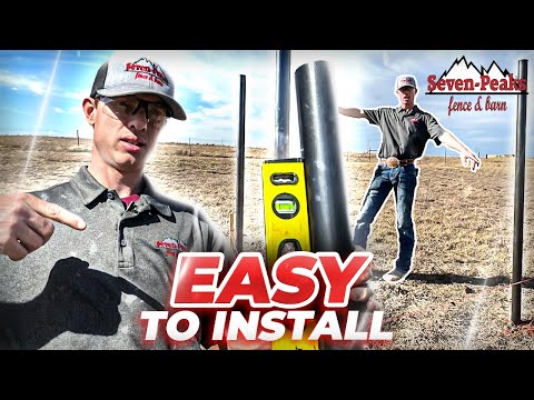 How To Easily Install Metal FENCE POSTS - Step-By-Step Guide