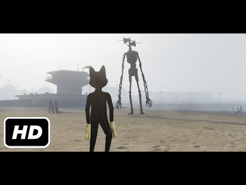 CARTOON CAT AND SIREN HEAD IN GTA 5 (THE MOVIE)