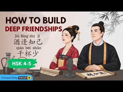HSK 4-5 | 酒逢知己千杯少 | Drinking with a True Friend | Chinese Daily Podcast