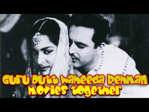 Guru Dutt Waheeda Rehman Movies together : Bollywood Films List  🎥 🎬