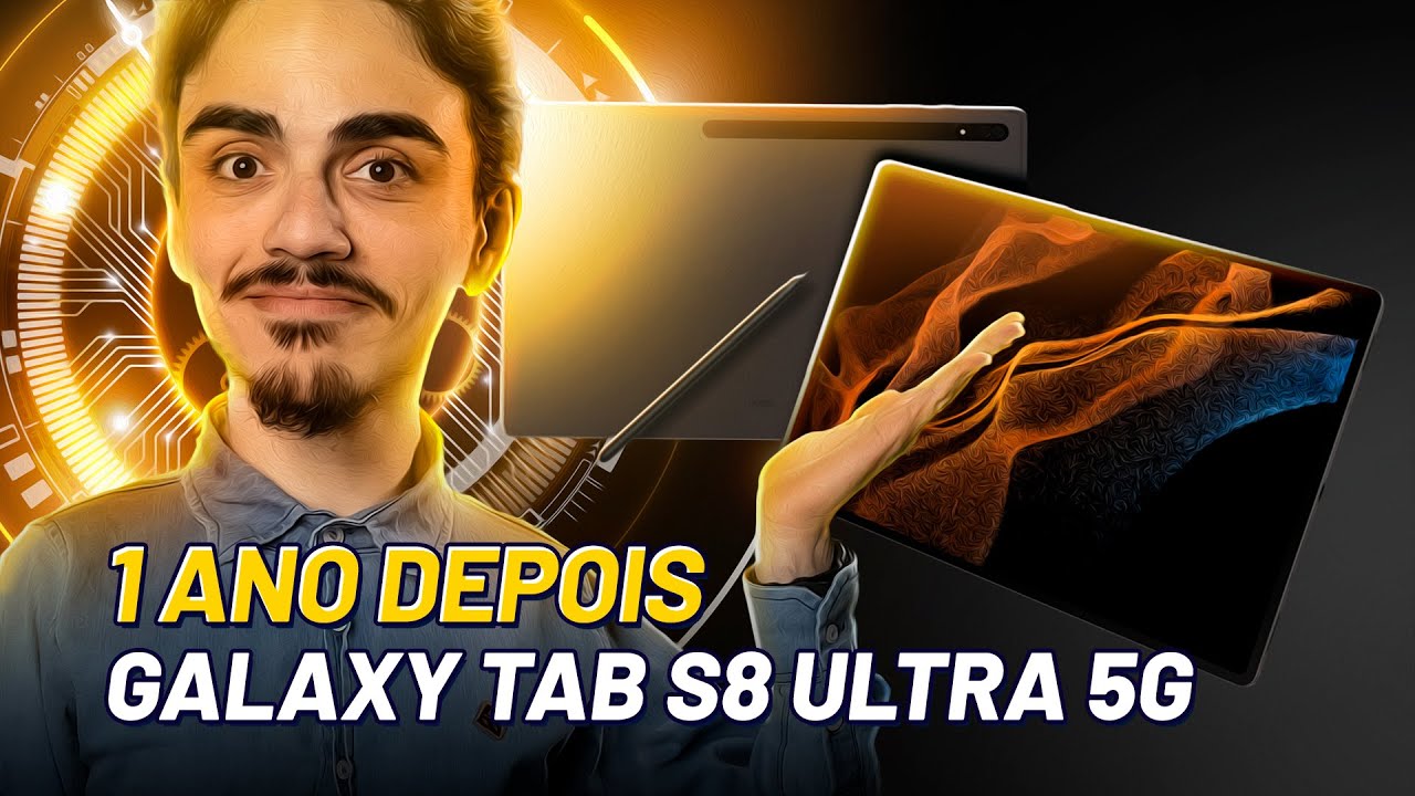 Miniatura da avaliação em vídeo de Tablet Samsung Galaxy Tab S8 SM-X706 11 Polegadas 5G
