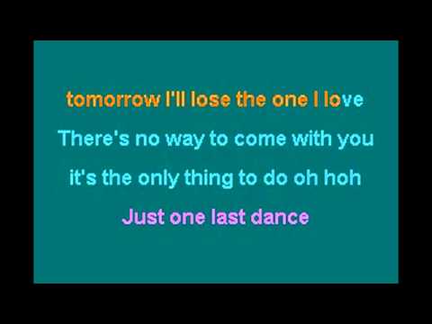 just one last dance -Sarah Conner Feat. Natural- Karaoke