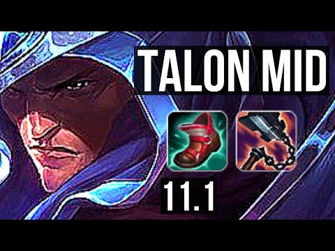 TALON vs KASSADIN (MID) | Rank 1, Rank 1 Talon, 5/2/10 | EUW Grandmaster | v11.1