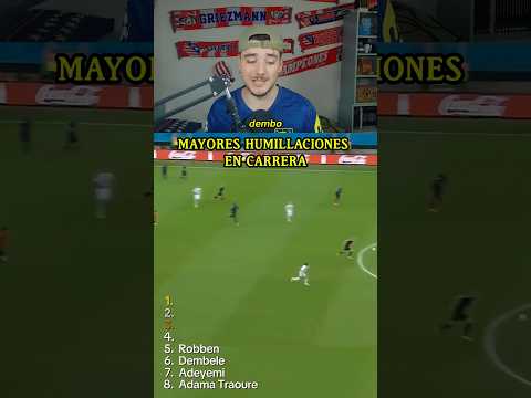 MAYORES HUMILLACIONES EN CARRERA 🔥💀 #humillaciones #futbol #adama #dembele #bale #champions