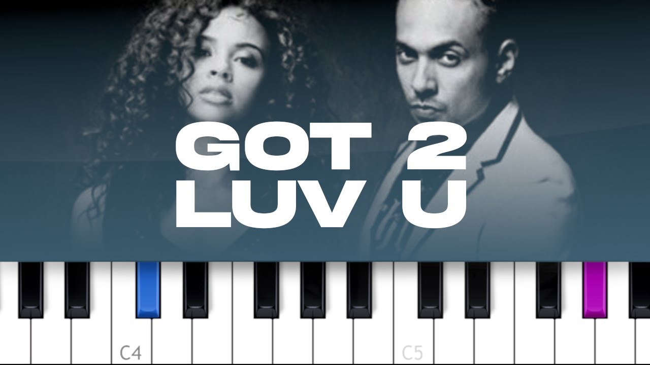 Sean Paul ft Alexis Jordan - Got 2 Luv U (piano tutorial)