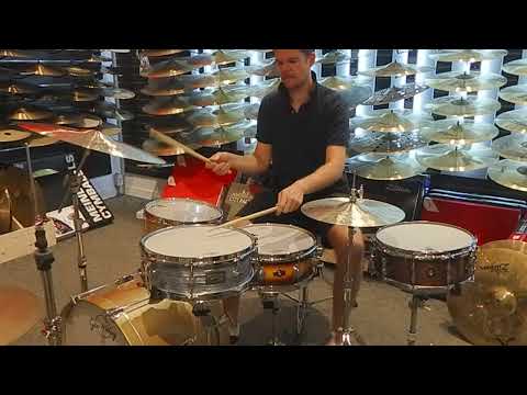 Quick demo of 3 VERY different snare drums // Canopus, George Way, Sakae