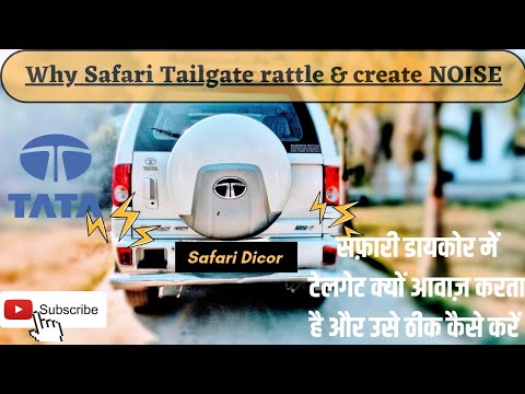 Why do #Tata #Safari #Dicor Tailgate Rattle noise come, reason with Solution  #Door #Noise