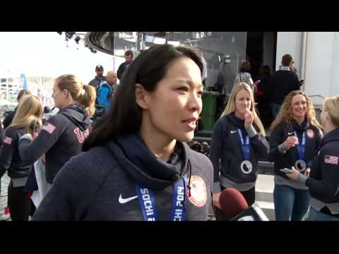 USA hockey's Julie Chu after 2014 Winter Games loss to Canada