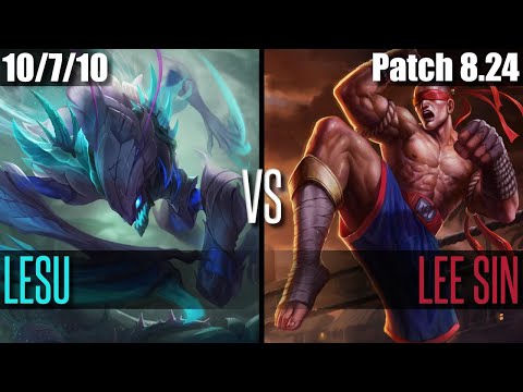 LESU KHA'ZIX vs. LEE SIN - NA Ranked Challenger Patch 8.24b