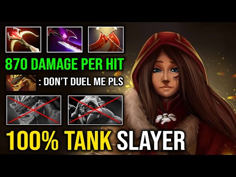 100% TANK SLAYER 870 Damage Per Hit Invisible Duel Hunting Hard Carry Legion Commander Dota 2