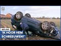 Autodief crasht, hond van eigenaar nog opgesloten