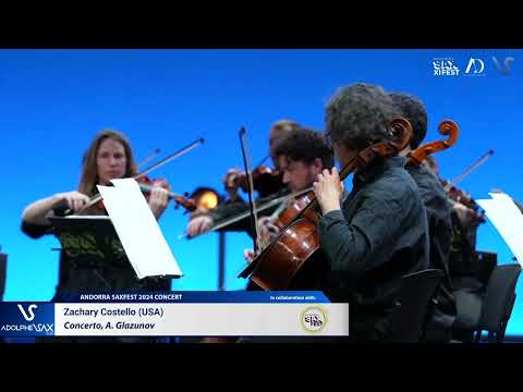 Zachary Costello plays A. Glazunov - Concerto for Saxophone (Andorra Saxfest 2024 Final Round)