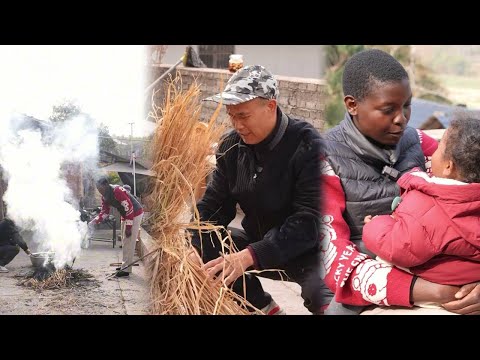 It might sound a bit strange, we actually use ash to make food. We’re starting by burning the ash
