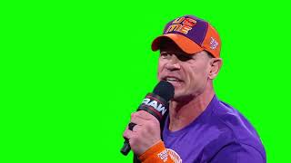 John Cena "you are all spineless keyboard warriors" green screen