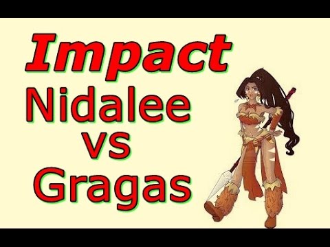 LOL Pro - SKT T1 Impact Nidalee vs Gragas - Korea SoloQ (Full game)