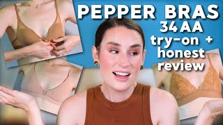 PEPPER BRAS for tiny chests | 34AA Unsponsored Review