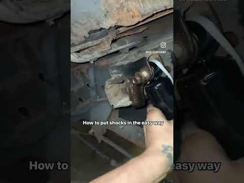 How To INSTALL REAR SHOCKS EASY!!! 🔥🔥🔥 #liftedtrucks #comment #youtube #youtubeshorts #shock