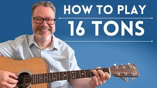 Sixteen Tons Guitar Lesson by Tennessee Ernie Ford