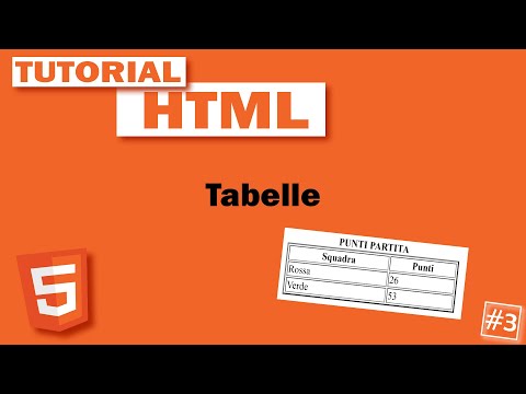 Tabelle - #3 Tutorial HTML Ita