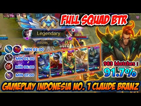 META HYPER CARRY [CLAUDE NEW BUILD] FULL TEAM BTR | Indonesia NO.1 Claude | WR 91.7% By BTR Branz |