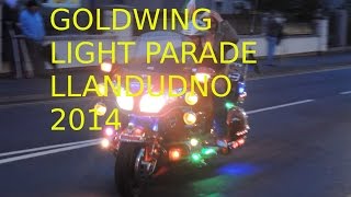 preview picture of video 'GoldWing light parade Llandudno 2014'