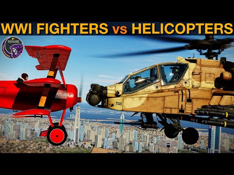 WWI Fighter Planes vs Modern Attack Helicopters: Dogfight | DCS