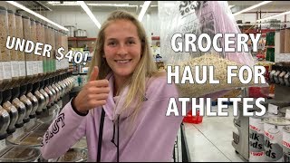 HEALTHY BUDGET-FRIENDLY GROCERY HAUL FOR ATHLETES