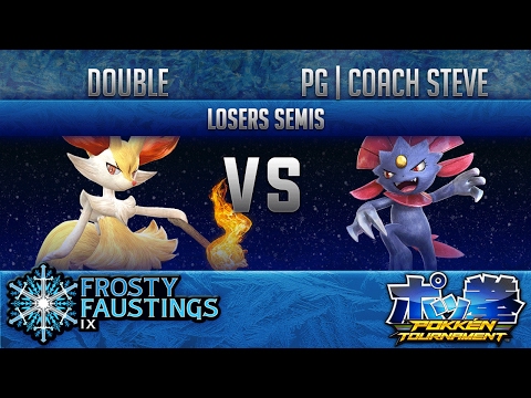 FFIX Pokken LOSERS SEMIS - Double (Braixen) vs PG | Coach Steve (Weavile)