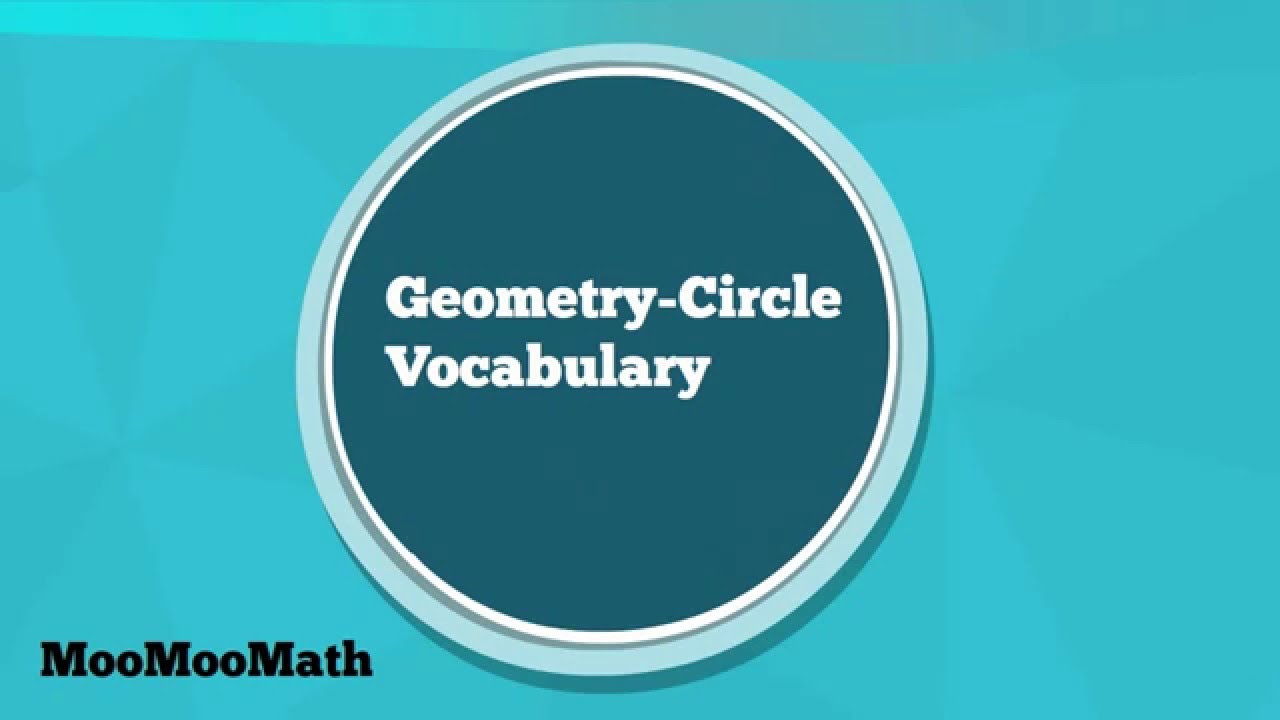 Circle Vocabulary-Beginning Geometry