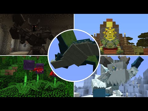Minecraft: Mowzie's Mobs - All Bosses (Mod Showcase)