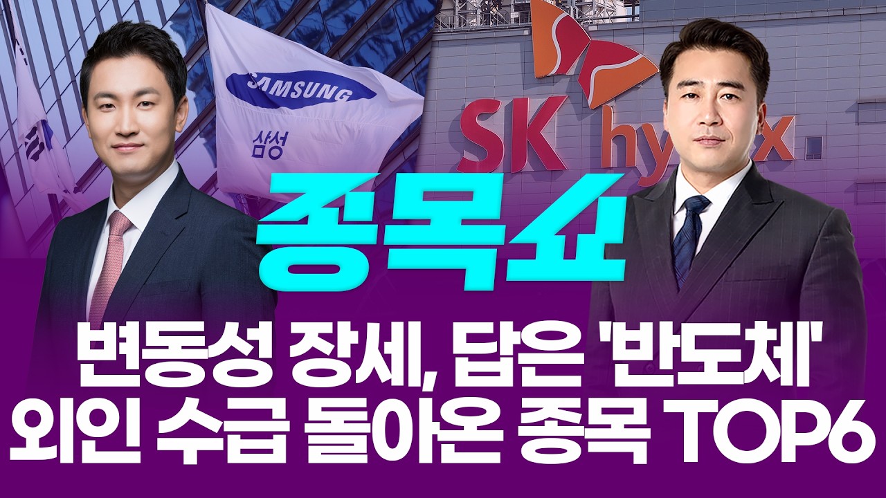 변동성 장세, 답은 '반도체'! 외인 수급 돌아온 종목 TOP6ㅣ 종목쇼 ㅣ260310