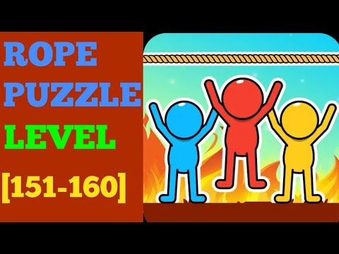 Rope puzzle level 151 152 153 154 155 156 157 158 159 160 solution or Walkthrough - YouTube